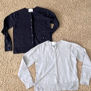 Zara Kids Knitted Pearl-Buttoned Cardigan 2pcs